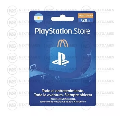 Tarjeta Psn Card 20 Usd Arg Playstation Network Digital