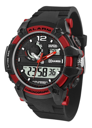 Relógio X-games Masculino Anadigi Xmppa270 Vermelho Oferta