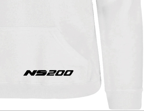 Sudadera Pulsar Ns 200 Ug Color Gris Azul Moto Biker