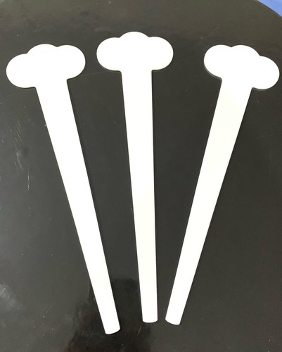 Placa De Sabor De Acrílico Para Sorvete - 10 Und.