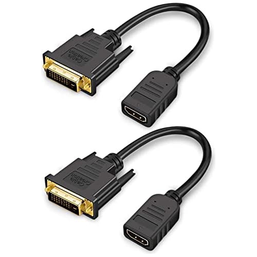 Cable De Extensión Hdmi Dvi 0 5 Pies Corto 2pak Bi Dir...