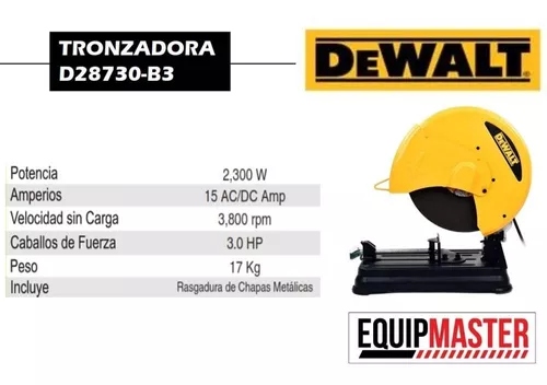  D28730-QS - Tronzadora de Corte rápido 13.976 in 2200W 4000 RPM  : Herramientas y Mejoras del Hogar