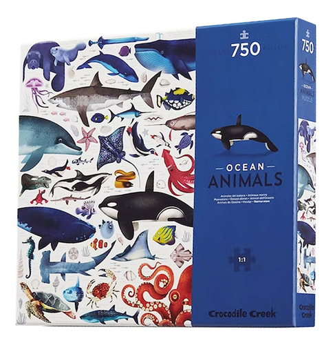 Puzzle 750 Piezas Animales Oceano Crocodile Creek