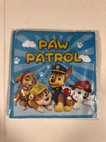 Servilletas Paw Patrol (20 Unidades)