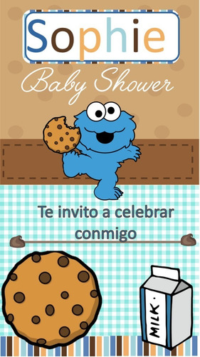 Video Tarjeta Invitación Digital- Baby Shower Come Galletas