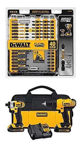 Dewalt Dck240c2 20v Taladro De Litio Driverimpact Combo Kit 