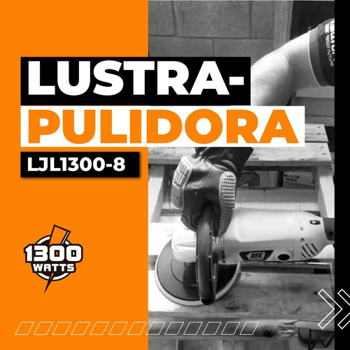 Imagen 2 de 11 de Lustralijadora Pulidora 1300w 180 Mm 7 Pulgadas Lusqtoff