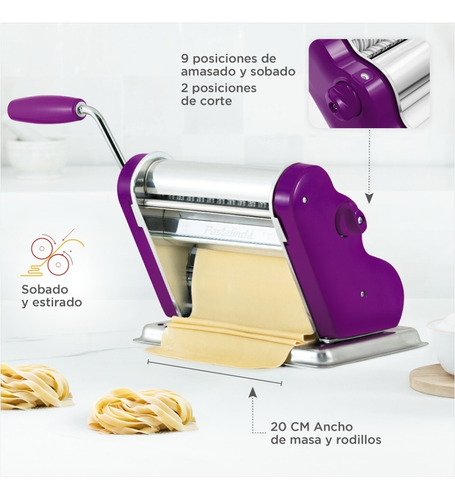 Imagen 5 de 10 de Pastalinda Máquina Clásica 200 Violeta