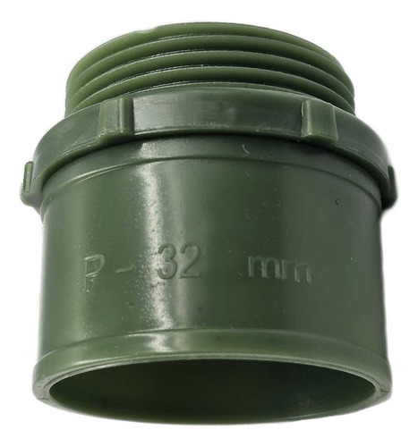 25 Pzs Conector C/ Rosca Conduit Pvc Pesado Verde 1 1/4 PuLG