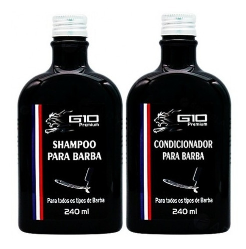Kit Para Barba Shampoo E Condicionador - G10 Premium