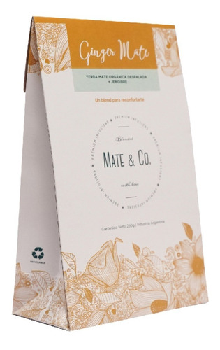 Repuesto Blend Mate & Co. Sabor Ginger Mate Con Jenjibre