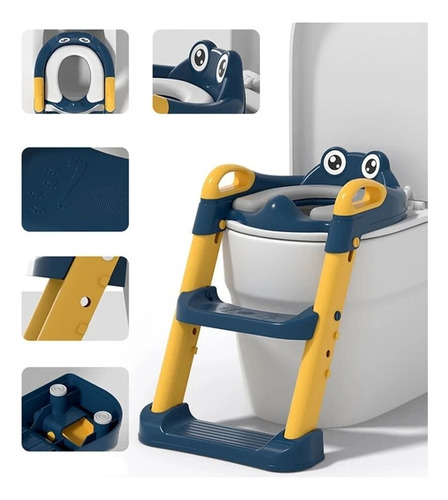 Asiento Inodoro Con Escalera Entrenamiento Niños Para Baño