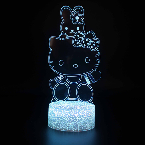 Hello Kitty - Luz Nocturna Led Con Mando A Distancia, 16 Col