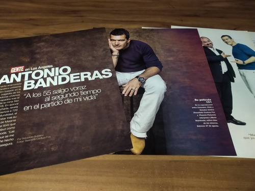 (u188) Antonio Banderas * Clippings Revista 4 Pgs * 2015