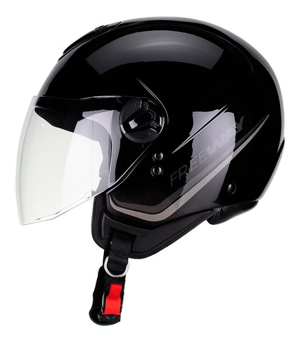 Capacete Peels Freeway New Classic Cor Preto Brilho Tamanho do capacete 60