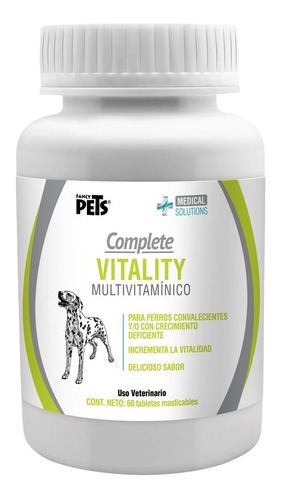 Suplemento Multivitamínico 60 Tab Complete Vitality Perro