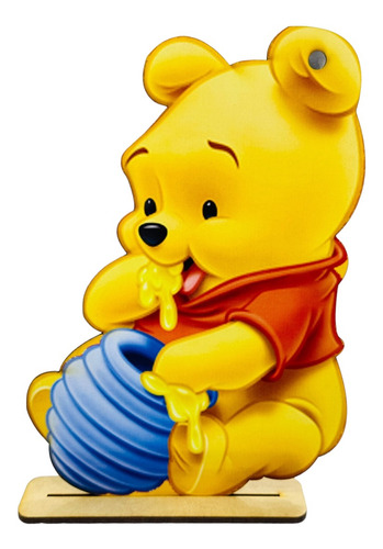 5 Figura Corte Laser Con Impresión Winnie Pooh Honny