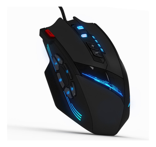 Mouse Óptico Para Juegos Zelotes C-12 Con Cable Usb 12 Progr