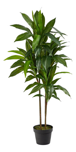 Nearly Natural Dracaena - Planta Artificial De Seda (tacto .