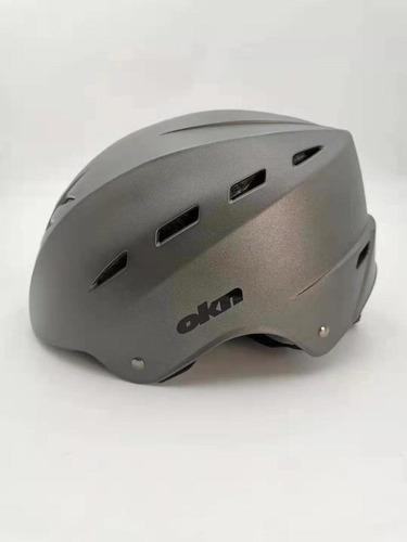 Casco Monopatin Bici Skate Bike E-bike Okn A Avant Motos Color Gris Talle Unico