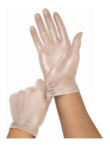 Guantes Descartables De Vinilo Ultra Resistentes Caja X 100