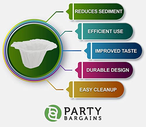 Party Bargains 300 Filtros De Café De Papel Desechables - Di