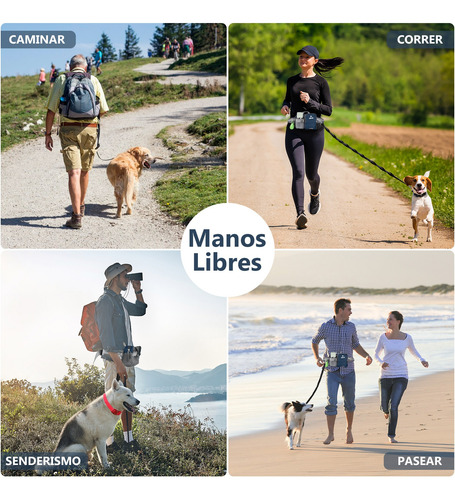 Riñonera+correa Para Perro Manos Libres Para Caminar +correr