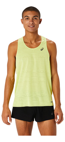 Bividi Asics Ventilate Actibreeze Singlet Yellow Hombre