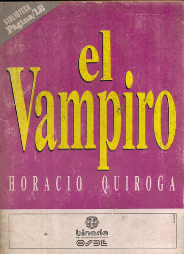 El Vampiro | Horacio Quiroga