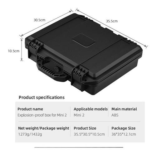 Maleta Portátil Rígida Para Dji Mavic 2 Drone A Prueba De