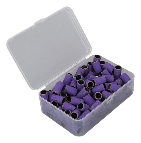 Bandas Lijadoras Moradas, 2 Paquetes Para Taladros De Uñas D