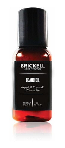 Brickell Aceite De Barba Para Hombre, Natural Y Orgánico De