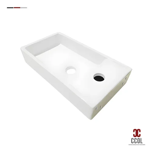 Combo Lavamanos Pequeño Rectangular + Grifería Agua Fríac830