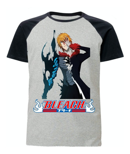 Remera Ranglan Gris - Bleach - Ichigo - Anime