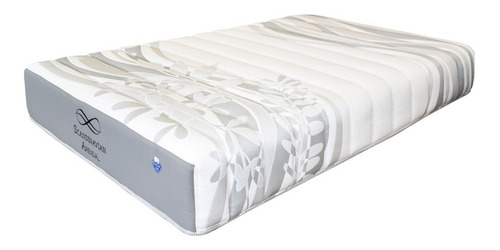 Colchón Spring Air Skandinavian Para Cama Individual Color Gris