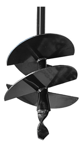 Trado Manual 25cm 4 Facas Cabo Fixo 1m + 4 Extensores De 1m
