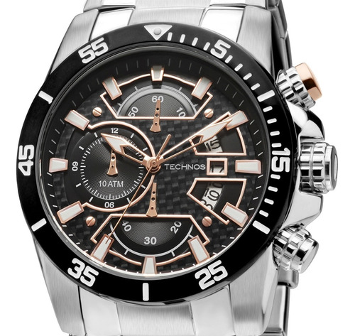 Relógio Technos Masculino Cronógrafo Ts Carbon Os10eq/1p Nf
