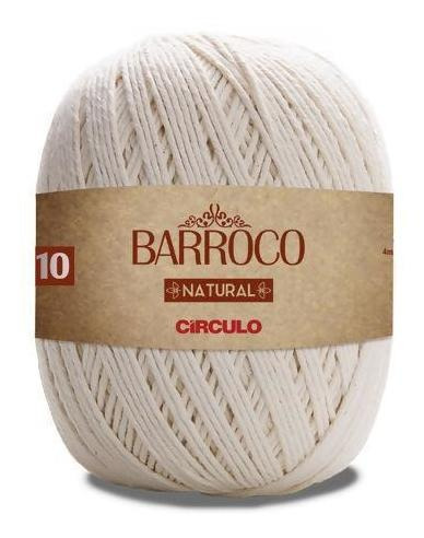 Linha Fio Cordão Barbante Barroco Natural Círculo Nº10 -700g