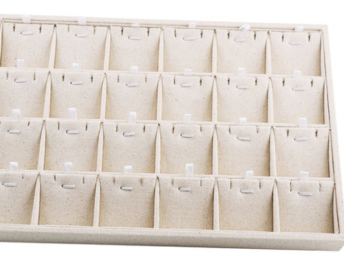 Imagen 2 de 7 de Caja Para Porta Anillos Bandeja De 24 Rejillas Para Collares