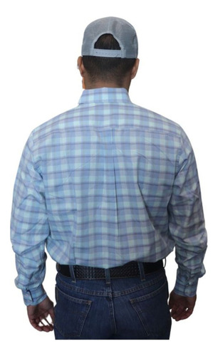 Camisa Keep Roping Ml Xadrez Azul Bebê-23