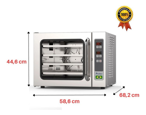 Forno C/ Vapor Turbo Convecção Miniconv Prática