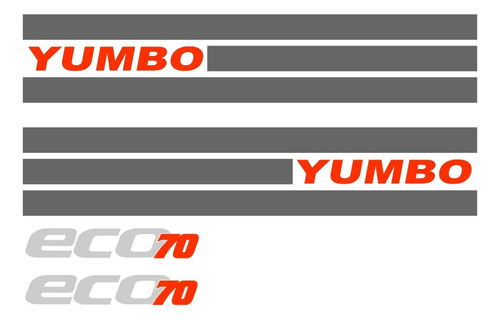 Kit Sticker Adhesivos Yumbo  Eco 70