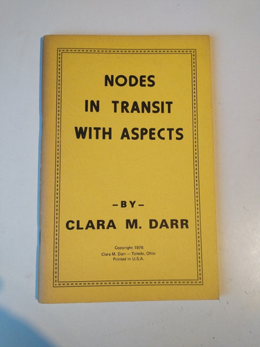 Nodes In Tránsit With Aspects Clara Darr