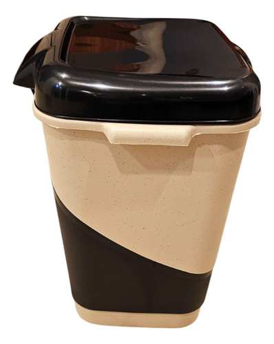 Cesto Para Basura Con Pedal 20 Litros Plastic Trends Color NEGRO/IVORY