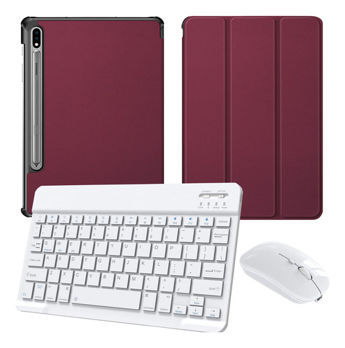 Funda + Teclado Raton Para Samsung Galaxy Tab S7 Sm-t870 11 