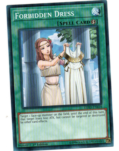 Forbidden Dress Carta Yugioh Lehd-enb18