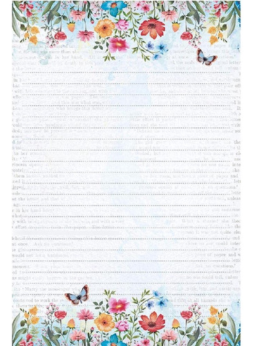 Papel Carta Coleção Flores Do Campo - Pec-040