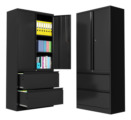 Lissimo Archivador De Metal Con 2 Cajones Gabinete De