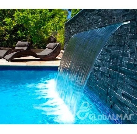 Cascata Piscina Embutir Parede 40cm Promoção Pronta Entrega