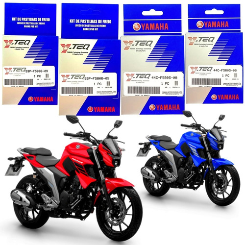 Kit Pastilha Freio Fazer 250 Fz25 2019 2020 2021 2022 2023